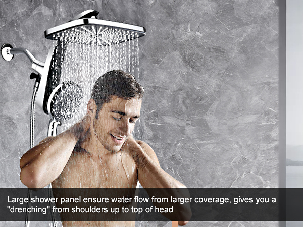 shower head with handheld spray