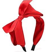 WantGor Bow Headbands for Women, Big Bowknot Hair Hoop Women Knotted Wide Turban Headbands Hair B...