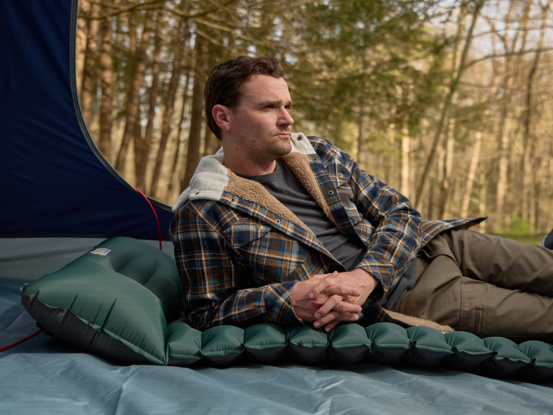 inflatable sleeping mat, sleeping pad, camping mattress