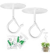 Ticway Ceiling Hooks for Hanging Plants with Safety Buckles,Hanging Plant Hooks, Heavy Duty Stabl...