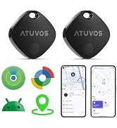 ATUVOS 2026 New Dual System Air Tracker Tags-2 Pack, Compatible with Apple Find My (iOS) & Google...