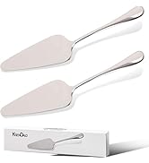KSENDALO Pie Servers Set of 2, Stainless Steel Dessert Pastry Pie Cake Servers for Celebration Pa...