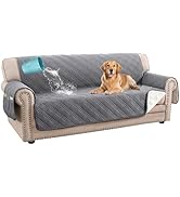 H.VERSAILTEX 100% Waterproof Couch Covers for 3 Cushion Couch Sofa Modern Sofa Slipcovers with El...