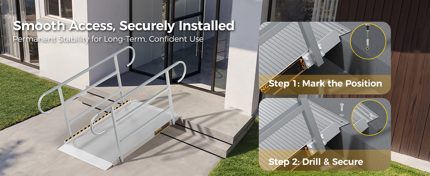 wheelchair ramp, ramp, ramps for wheelchairs for home, threshold ramps for doorways