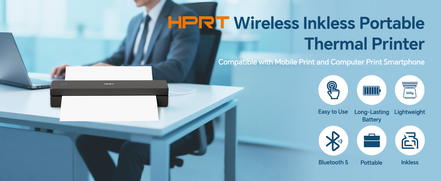 Portable Printer Wireless for Travel