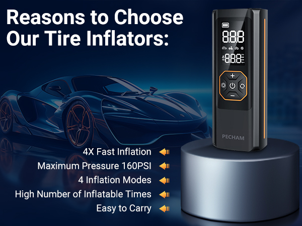 Tire Inflator Portable Air Pump