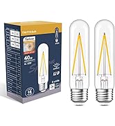 Sphoon Dimmable Tubular Led Bulb E26 led Light Bulb,T10 T30 Vintage LED Bulbs, 40 watt Equal 4W, ...