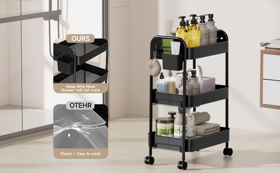 ZXICEU Heavy-Duty Rolling Cart
