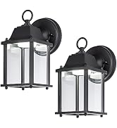 LIT-PaTH Outdoor LED Wall Lantern, Wall Sconce as Porch Lighting Fixture, 5000K Daylight White, 9...