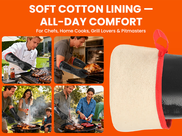 bbq gloves heat resistant cooking