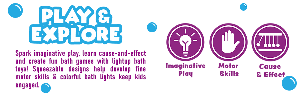 kids bath toys that light up