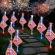Fourth of July Red White and Blue Lights