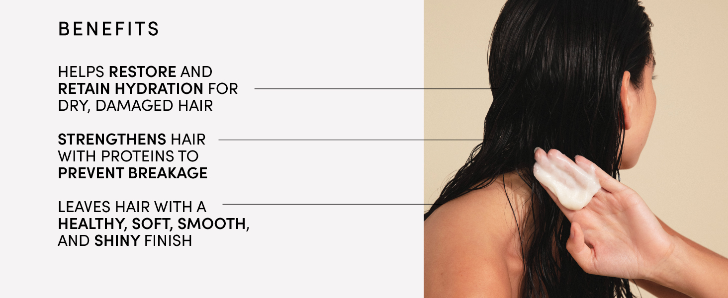 Hydrolyzed keratin helps to prevent breakage while reducing frizz and flyaways