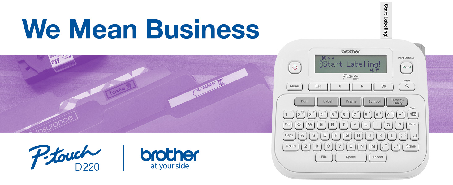 Brother P-touch PTD220 Label Maker: We Mean Business
