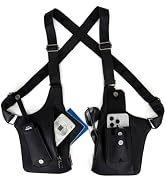 Glamzlele Double Shoulder Armpit Bag for Men chest rig Underarm Concealed Anti-Theft Adjustable P...