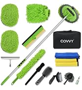 Car Detailing Kit Car Detailing Brush Set 62'' Mop Sponge with Long Handle&Chenille Replacement H...