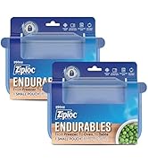 Ziploc Endurables Small Pouch, 1 Cup, Reusable Silicone Bags and Food Storage Meal Prep Container...