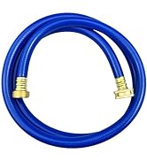 Darnassus PVC Garden Hose 1/2 Inch Green Heavy Duty Water Hose with Solid Brass Fittings,No Leaki...