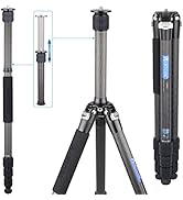 Compact Carbon Fiber Tripod Lightweight 10-Layer Carbon Travel Camera Stand Detachable Monopod wi...