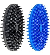 ROPO Double Sided Dog Bath Brush, Pet Grooming Tool with Long and Plum Blossom Teeth, Deep Cleani...