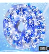weillsnow 164 FT 500 LED Christmas Lights Outdoor, Waterproof Christmas Fairy Lights with Timer, ...