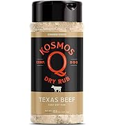 Kosmos Q Texas Beef BBQ Dry Rub - Savory & Citrusy Rub for Beef, Poultry, Ribs & More - Highly Ra...