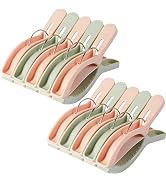 10 Pack Beach Towel Clips for Beach Chairs Jumbo Size Towel Clamps for Beach Chairs Lounge Pool C...