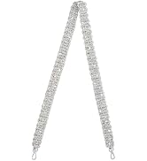 Frinnovan, Rhinestone Purse Strap Braid Wide Crossbody Bag Strap Sparkle Glitter Shoulder Strap f...