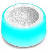 Kipcush Automatic Tibetan Singing Bowl Sound Machine - 11 Authentic Tones, Night Light, Timer & T...