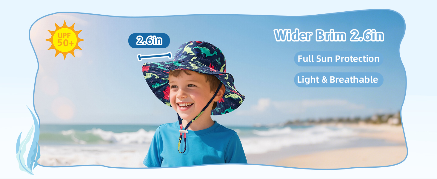 wider brim 2.6inch