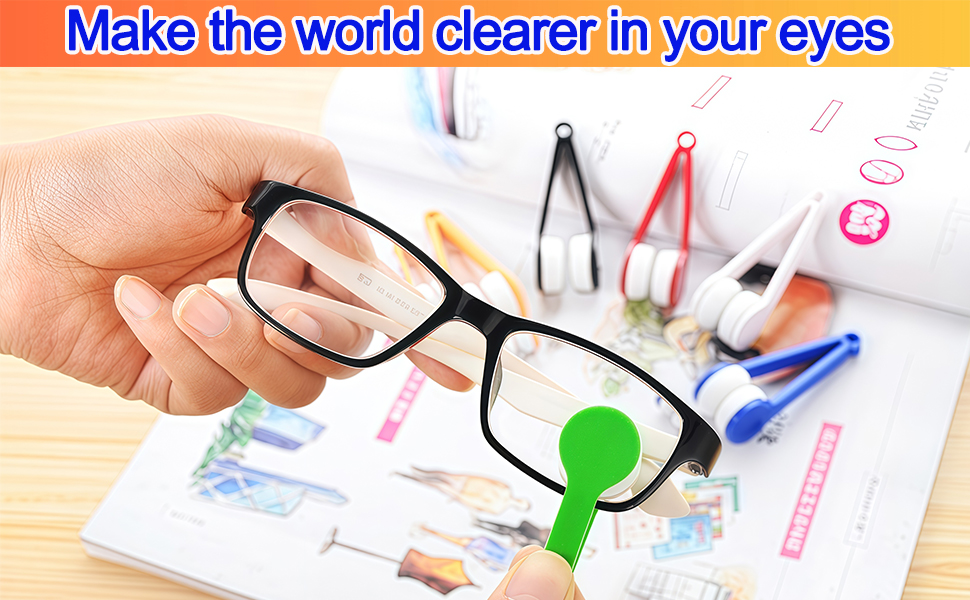 Sun Glasses Brush Eyeglass Brush Portable Sun Glasses Brush Sun Glasses Cleaning Clip