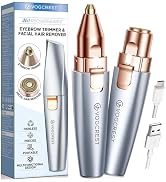 VG VOGCREST Eyebrow Facial Trimmer: 2 in1 Rechargeable Facial Hair Removal and Eyebrow Shaver - F...