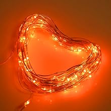 orange fairy lights flexible