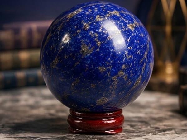 crystal sphere set lapis