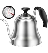 Chefbar Tea Kettle with Thermometer for Stove Top Gooseneck Kettle, Pour Over Coffee Kettle, Goos...