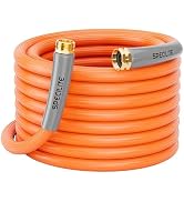 SPECILITE 5/8'' Heavy Duty Rubber Garden Hose 50FT, 1200psi Burst, 300psi Working, Hot/Cold Water...