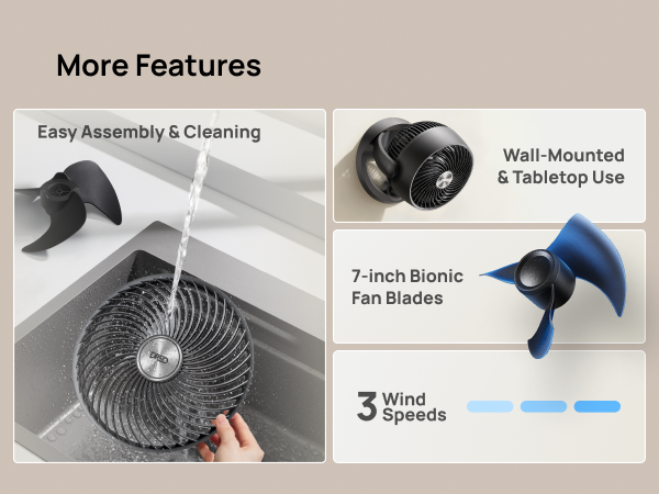 Table Air Circulator Fans