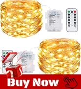 kolpop 2 Pack 39FT Fairy Lights Battery Operated with Timer & Remote, Waterproof 120 LED Twinkle ...