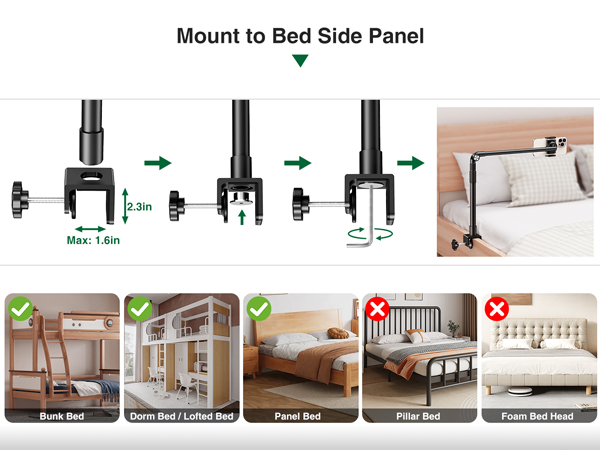 bedside iPhone holder