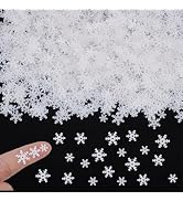 HOBBIESAY 3000PCS Snow Confetti Glitter Twinkles Snowflakes Mini Snow Flake Snowflake Christmas S...