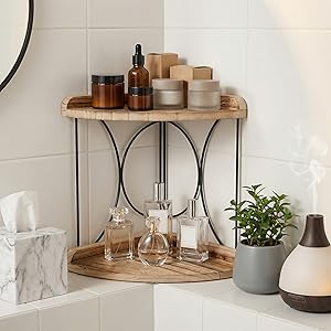 wood corner shelf
