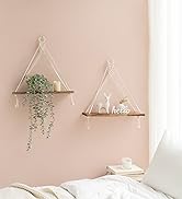 macrame hanging shelf