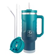 40 oz Tumbler with Handle and Straw