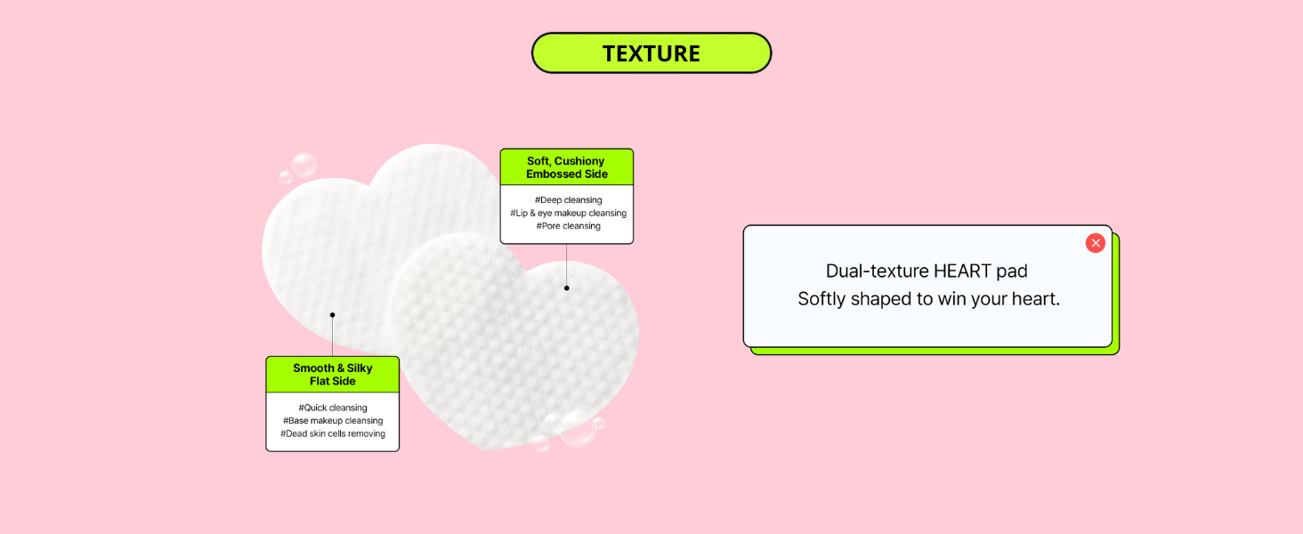 EDITB joyfull heart all in one cleansing pad