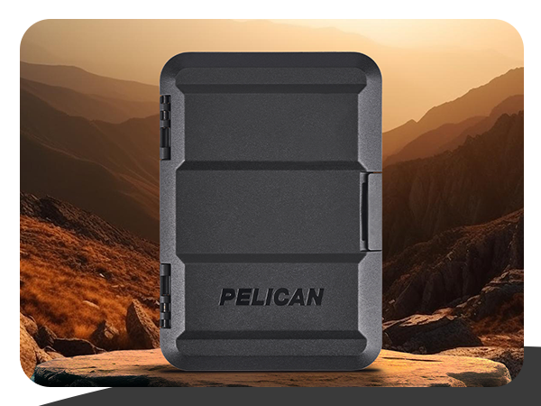 blocker military water proof safe metallic anti theft safe wallet 4-5 cards phones removable