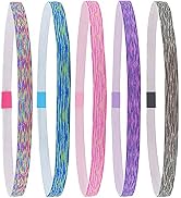 FROG SAC 5 Sports Headbands for Girls (Space Tie Dye)