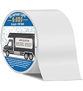 E-SDS RV Roof Tape White, 6 Inch x 50 Feet RV Sealant Tape for RV Repair, Camper Roof Repair, Tra...