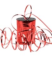 Laviria 600 Yards Curling Ribbon, Balloon String Roll Ribbon and Bows for Gift Wrapping Birthday ...