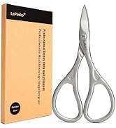 LePinko Professional Nail Scissors Kit, Micro-serrations Blades, Both for Manicure and Pedicure, ...