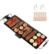 I-Keukenn 35-Inch Electric Griddle & Teppanyaki Grill, 2000W Large Non-Stick Surface, Intelligent...